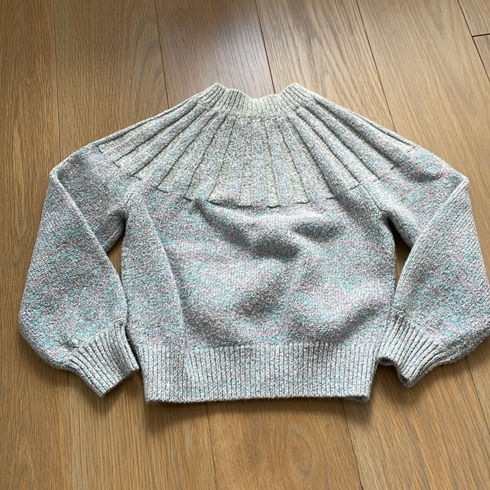 Crewcuts girls sparkle pink blue metallic threads ski sweater - Picture 5 of 5
